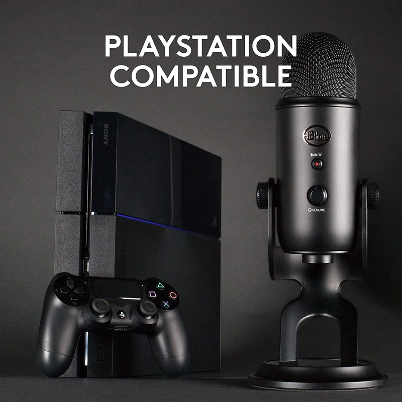 Blue Yeti Kit USB Mikrofon + Pop Filter - Fekete (988-000528)