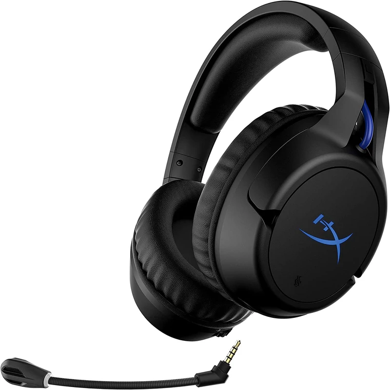 Kingston HyperX Cloud Flight Wireless for PS5/PS4 gaming headset - Fekete/Kék (HHSF1-GA-BK/G)