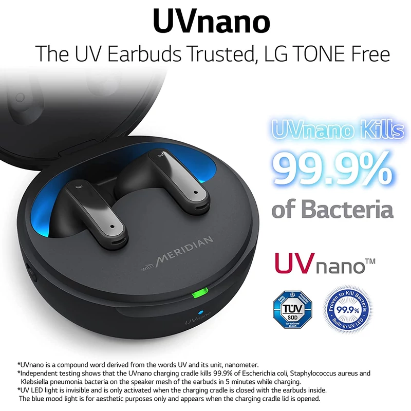 LG TONE Free FP9 bluetooth fülhallgató - Fekete