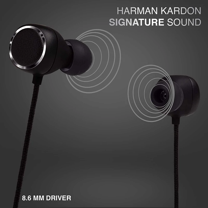 Harman Kardon FLY BT Bluetooth fülhallgató - Fekete (HKFLYBTBLK)