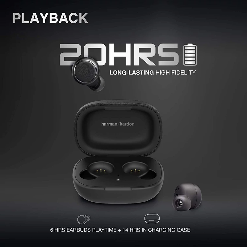 Harman Kardon FLY TWS Bluetooth fülhallgató - Fekete (HKFLYTWSBLK)