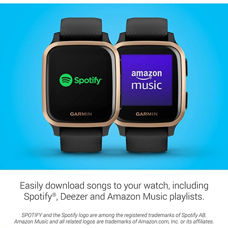 Garmin Venu SQ Music okosóra - Fekete / Réz (010-02426-15)