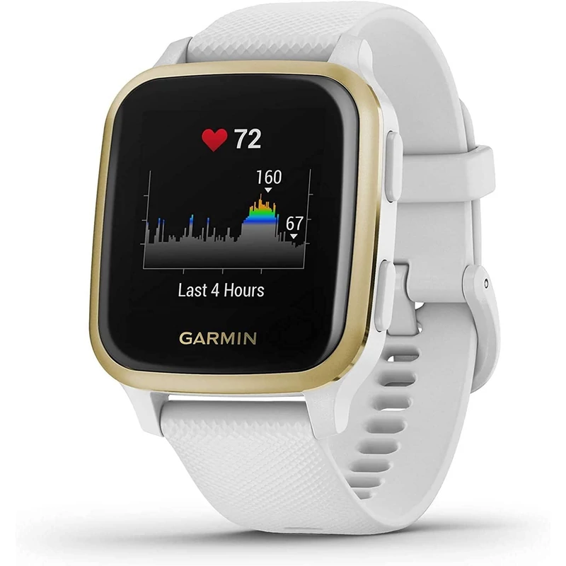 Garmin Venu SQ okosóra - Fehér/Arany (010-02426-14)