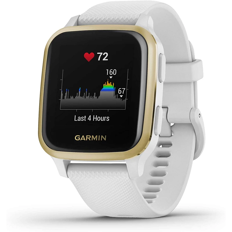 Garmin Venu SQ okosóra - Fehér/Arany (010-02427-11)