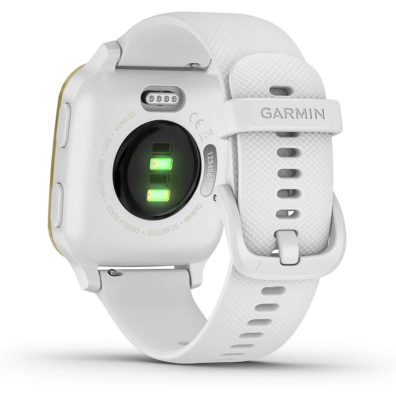 Garmin Venu SQ okosóra - Fehér/Arany (010-02427-11)