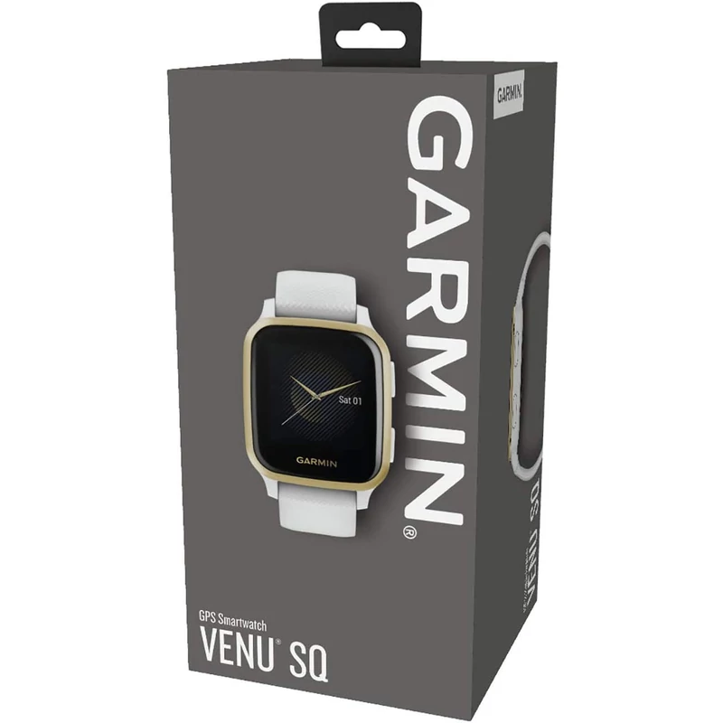 Garmin Venu SQ okosóra - Fehér/Arany (010-02427-11)