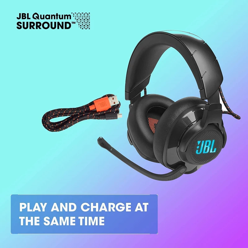 JBL Quantum 610 vezeték nélküli fejhallgató - Fekete (JBLQUANTUM610BLK)