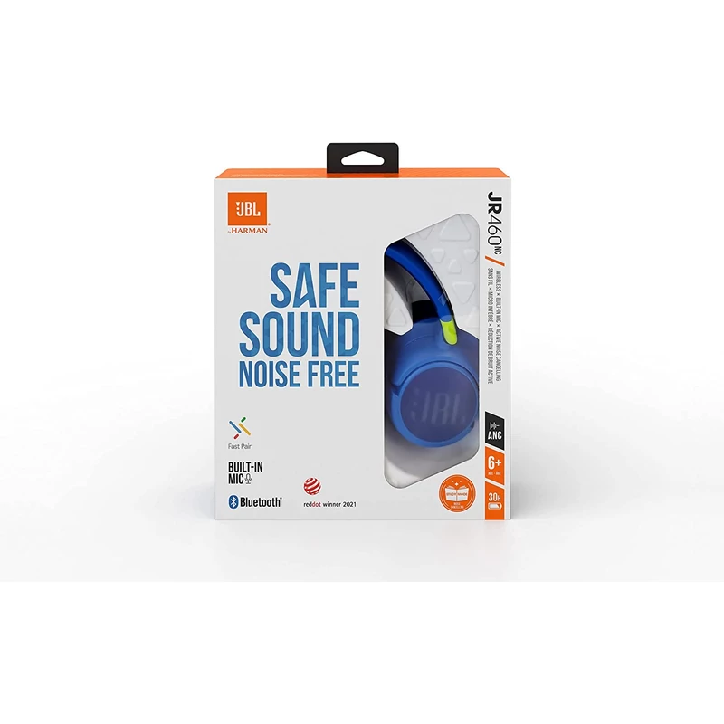 JBL JR 460NC bluetooth fejhallgató - Kék (JBLJR460NCBLU)