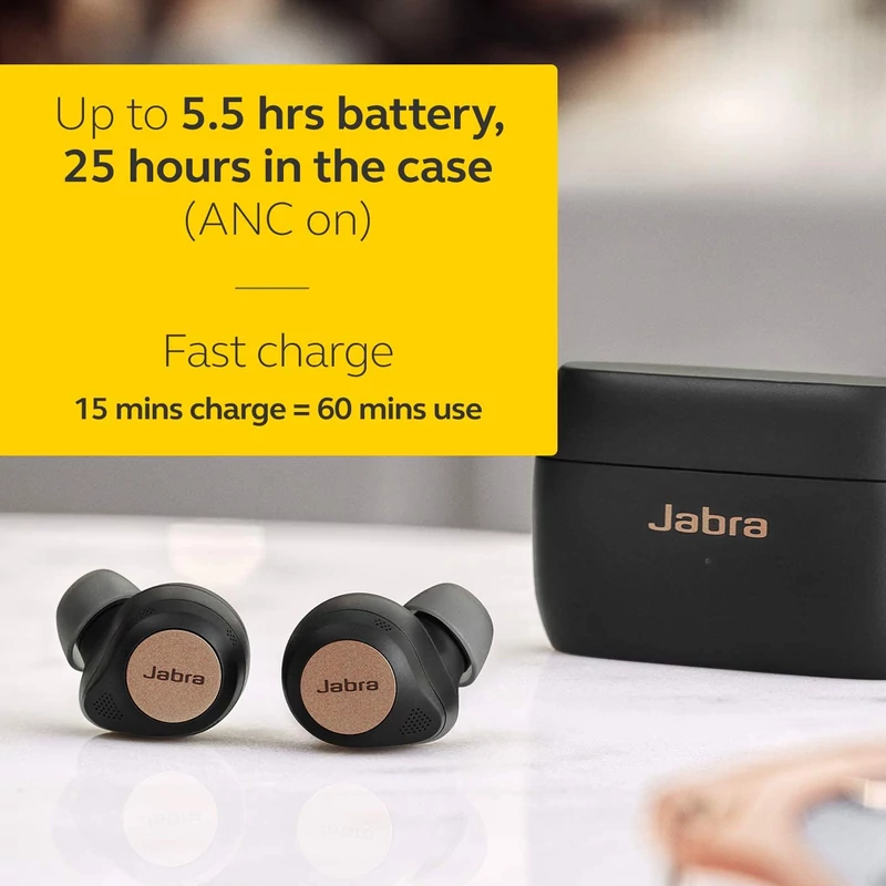 Jabra Elite 85t Bluetooth fülhallgató - Titan Black (100-99190000-60)