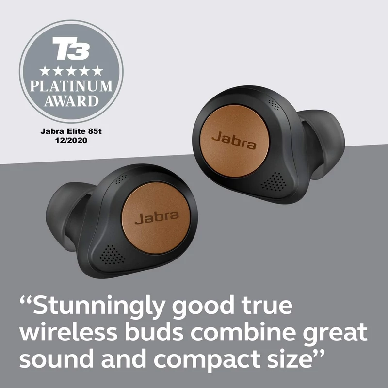 Jabra Elite 85t Bluetooth fülhallgató - Titan Black (100-99190000-60)