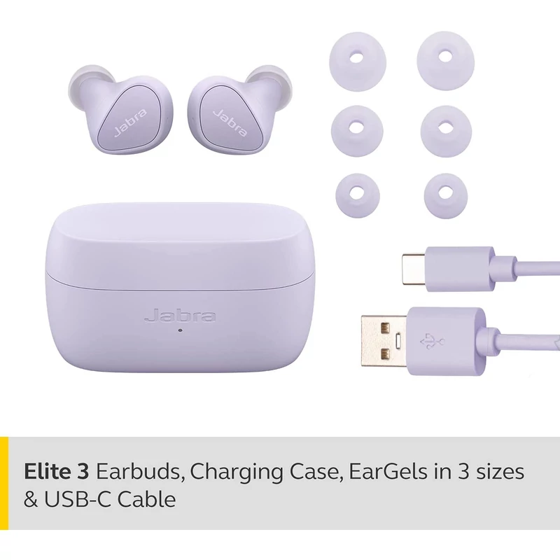 Jabra Elite 3 Bluetooth fülhallgató - Lila (100-91410702-98)
