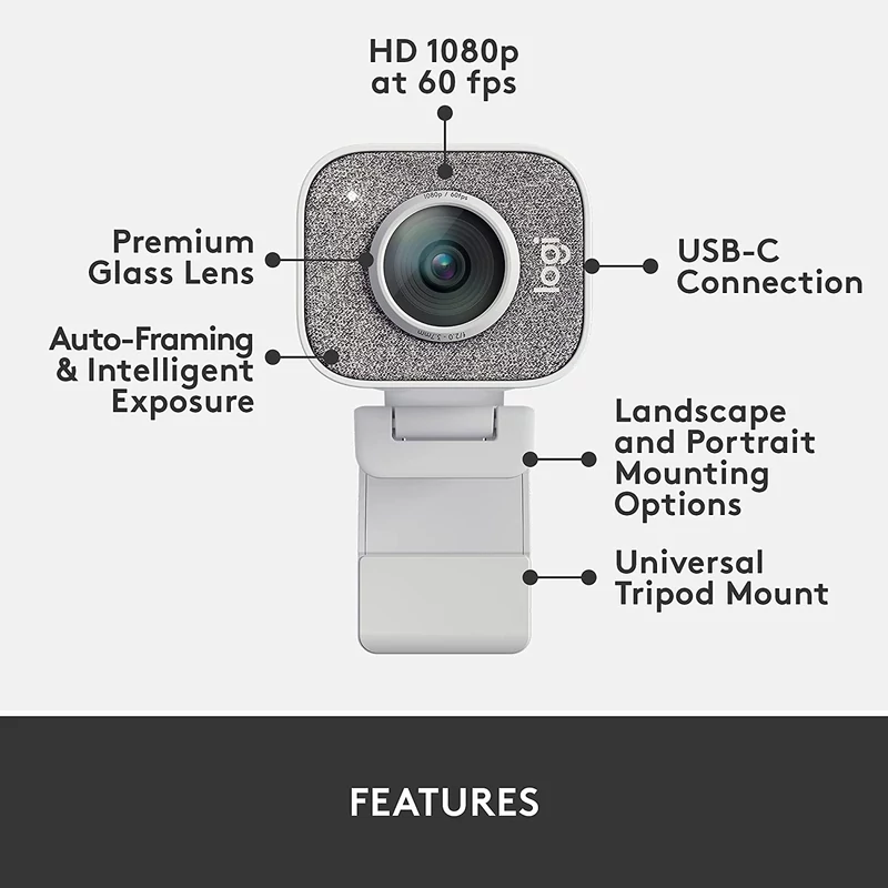 Logitech StreamCam - Fehér (960-001297)
