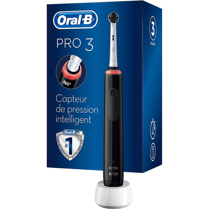 Oral-B Pro 3 3000 Pure Clean Black Edition Elektromos Fogkefe - Fekete