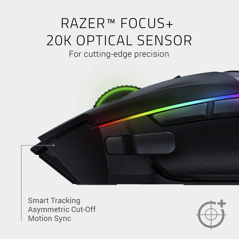 Razer Basilisk Ultimate vezeték nélküli egér - Dokkoló nélkül - Fekete (RZ01-03170200-R3G1)