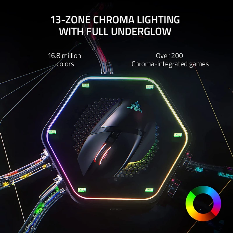 Razer Basilisk V3 Pro wireless egér - Fekete (RZ01-04620100-R3G1)