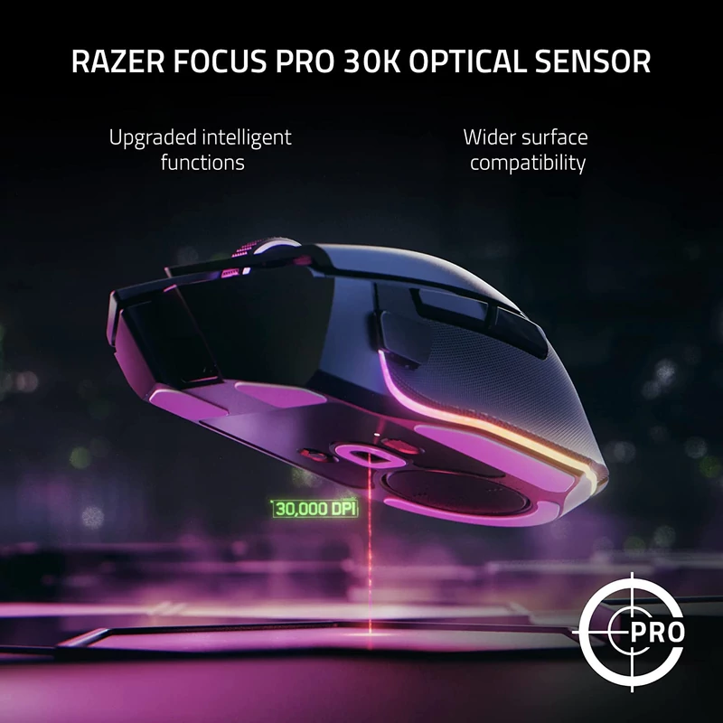 Razer Basilisk V3 Pro wireless egér - Fekete (RZ01-04620100-R3G1)