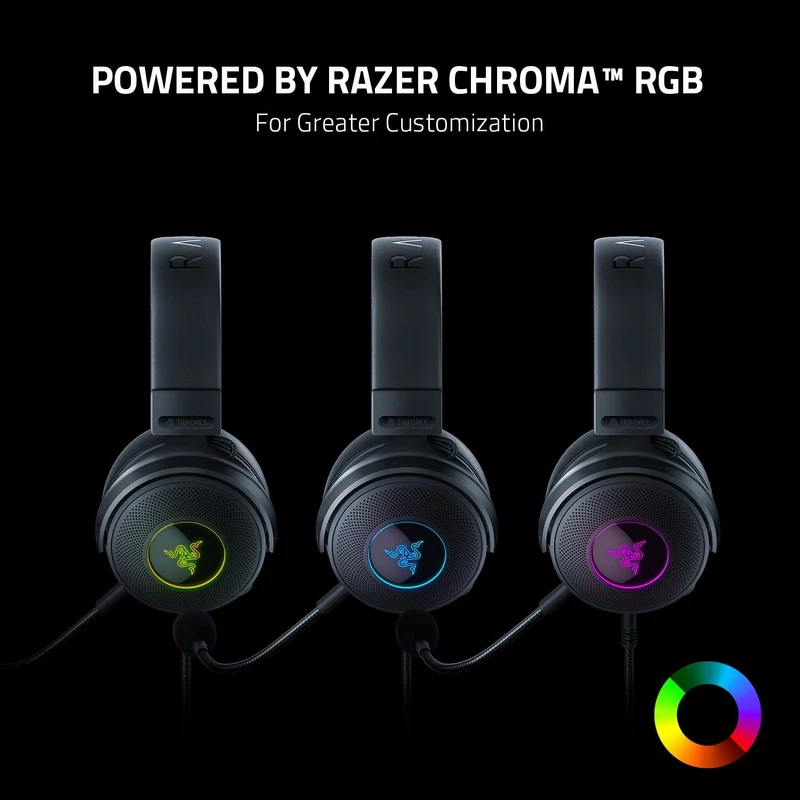 Razer Kraken V3 Wired USB Gaming headset - Fekete (RZ04-03770200-R3M1)