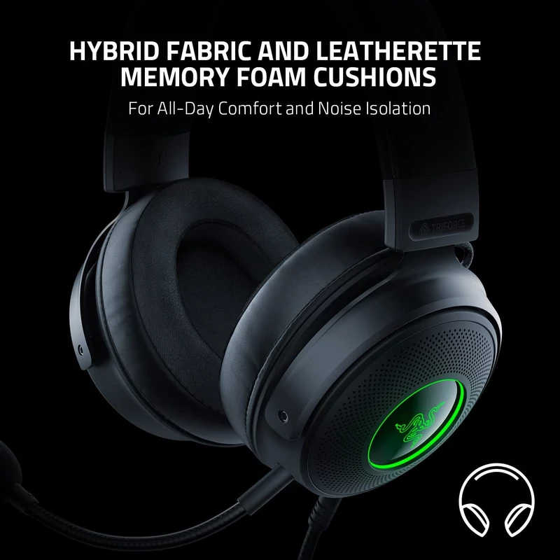 Razer Kraken V3 Wired USB Gaming headset - Fekete (RZ04-03770200-R3M1)
