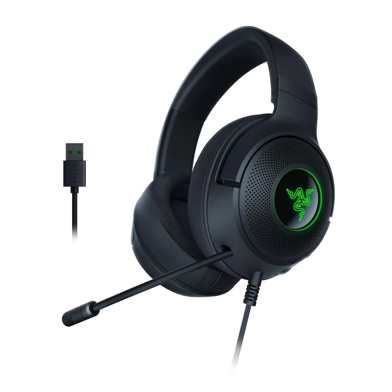 Razer Kraken V3 X headset - Fekete (RZ04-03750300-R3M1)