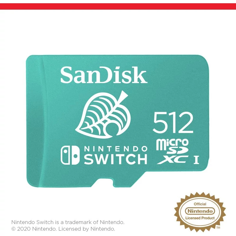 Sandisk Nintendo Switch Micro SDXC 512GB UHS-I U3 (SDSQXAO-512G-GNCZN)
