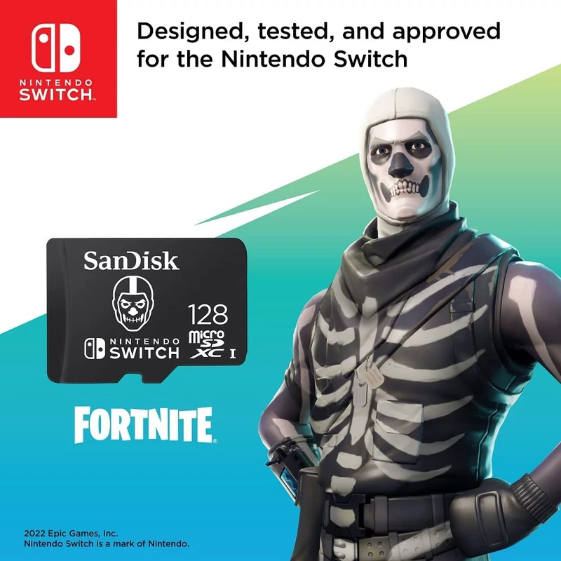 Sandisk microSDXC UHS-I 128GB KOPONYA (Fortnite) - Fekete (SDSQXAO-128G-GN6ZG)