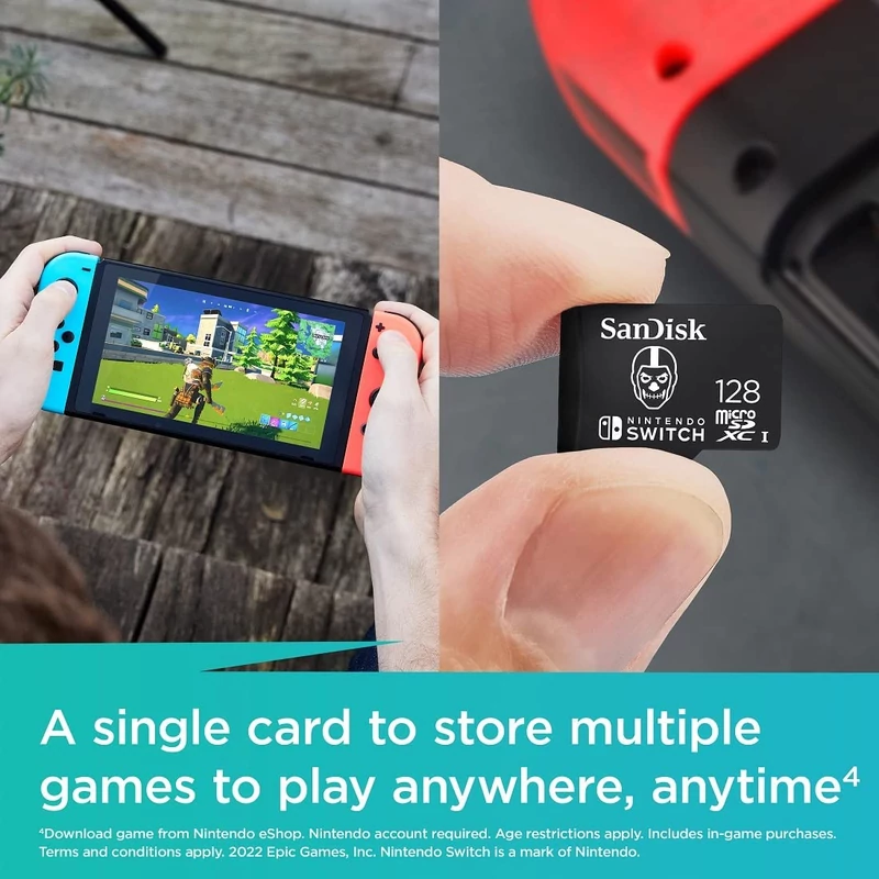 Sandisk microSDXC UHS-I 128GB KOPONYA (Fortnite) - Fekete (SDSQXAO-128G-GN6ZG)