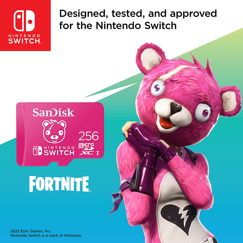 Sandisk Nintendo Switch Micro SDXC 256GB UHS-I U3
