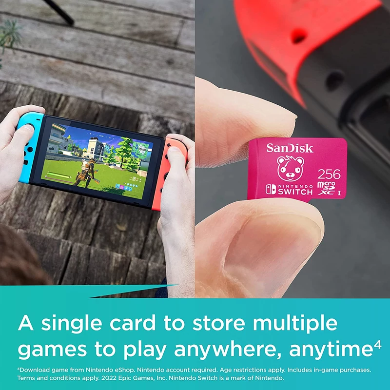 Sandisk Nintendo Switch Micro SDXC 256GB UHS-I U3 (SDSQXAO-256G-GNCZN)