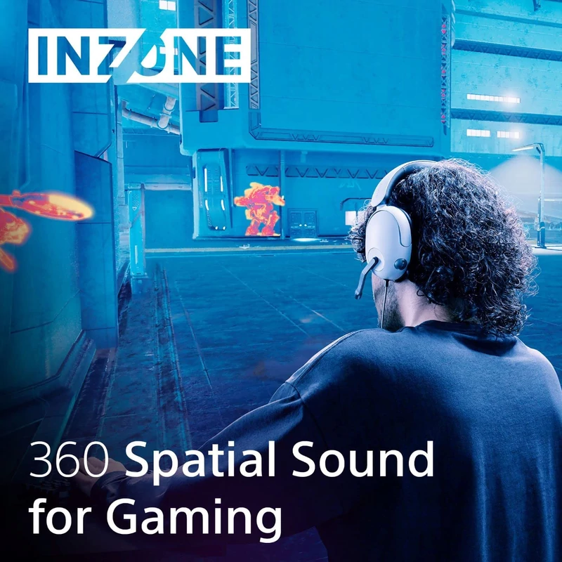 Sony INZONE H3 headset - Fehér/Fekete (MDRG300W.CE7)