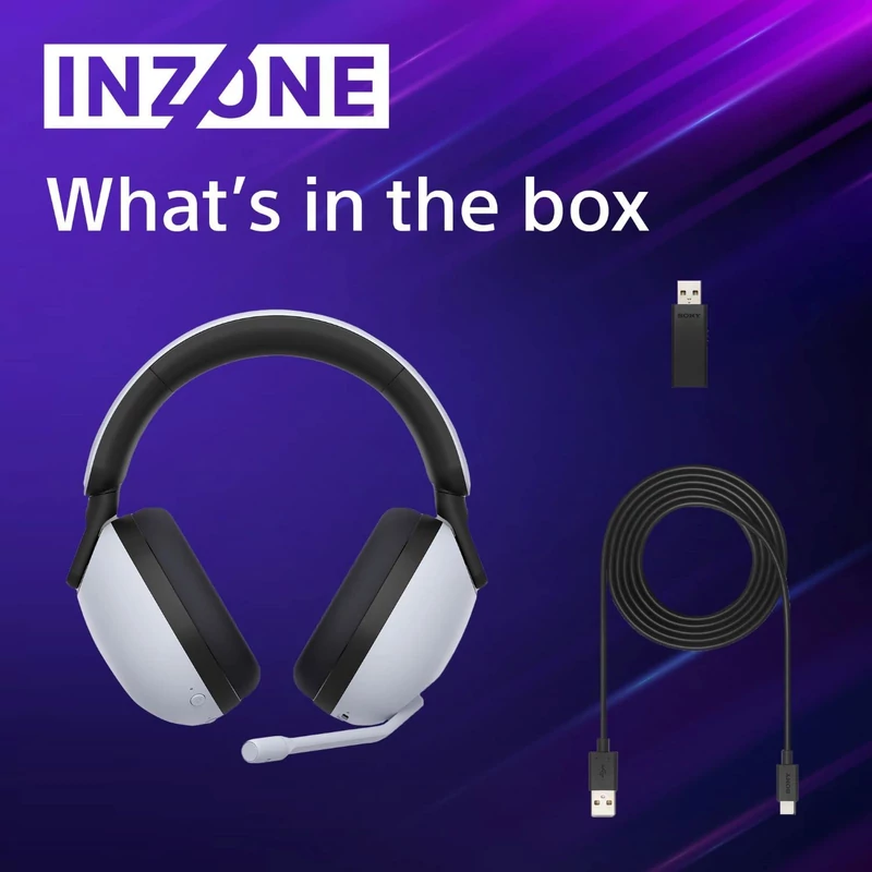 Sony INZONE H7 wireless headset - Fehér/Fekete (WHG700W.CE7)