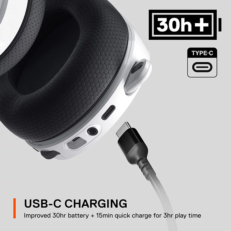 SteelSeries Arctis 7+ Wireless Gaming Headset - Fehér (61461)