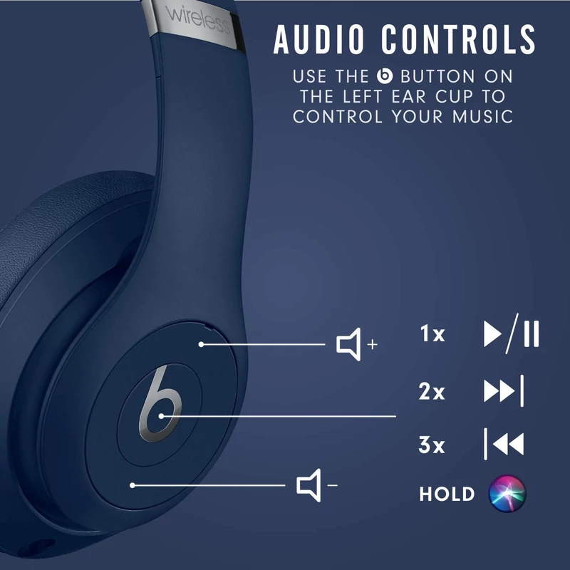 Beats Studio3 Wireless fejhallgató - Kék