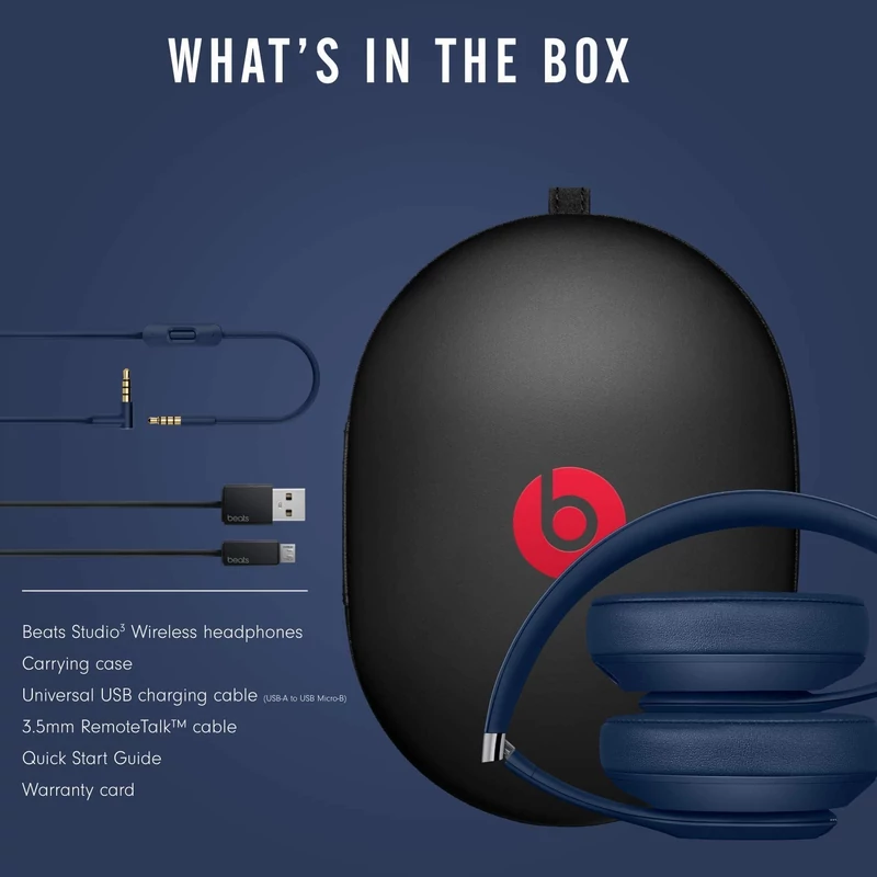 Beats Studio3 Wireless fejhallgató - Kék