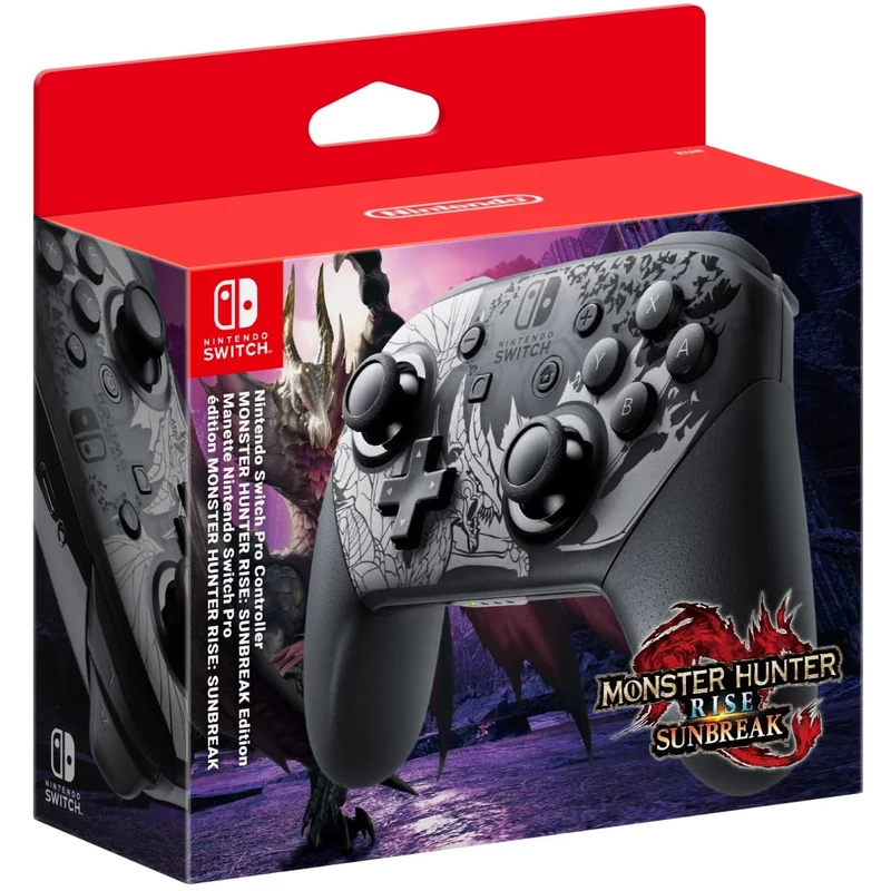 Nintendo Switch Pro Controller Monster Hunter Rise Sunbreak Edition