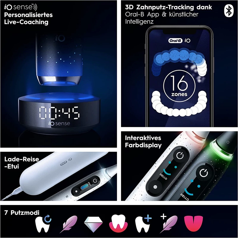 Oral-B iO Series 10 elektromos fogkefe - Kozmikus Fekete