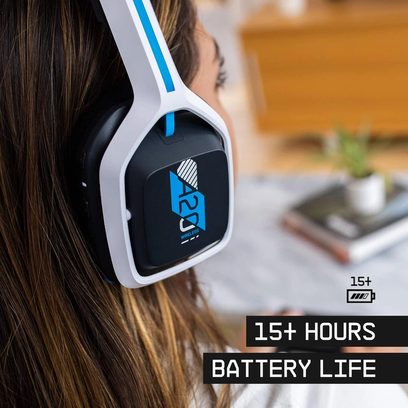 Astro Gaming A20 Wireless Headset - Fehér/Kék/Fekete (939-001878)