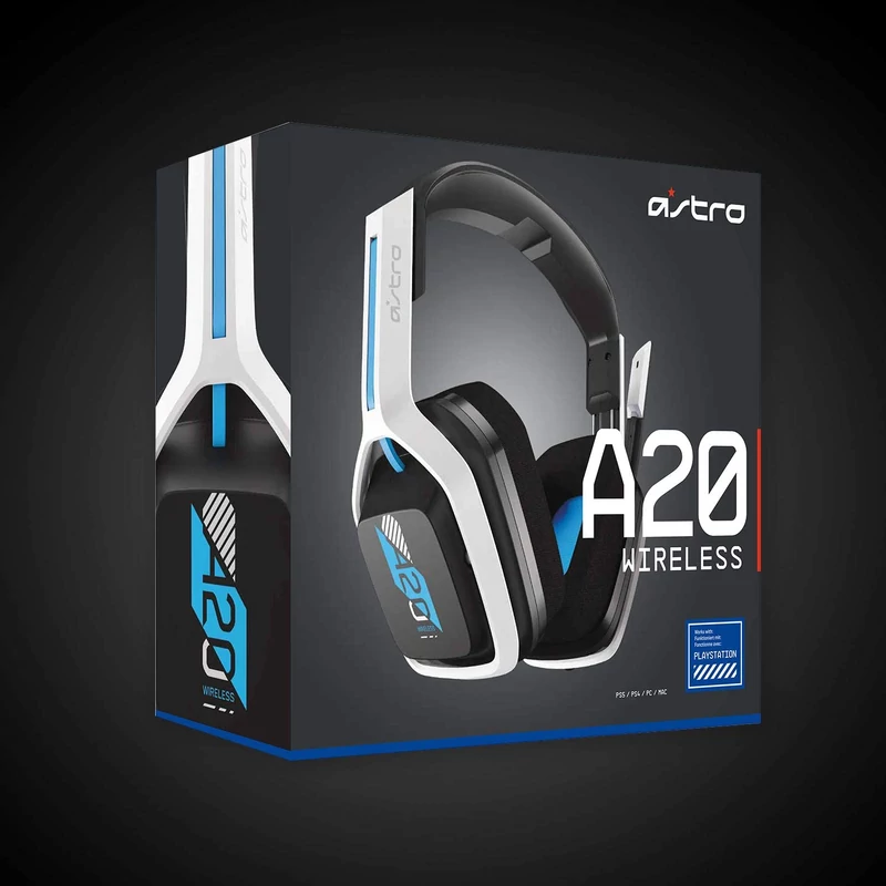 Astro Gaming A20 Wireless Headset - Fehér/Kék/Fekete (939-001878)