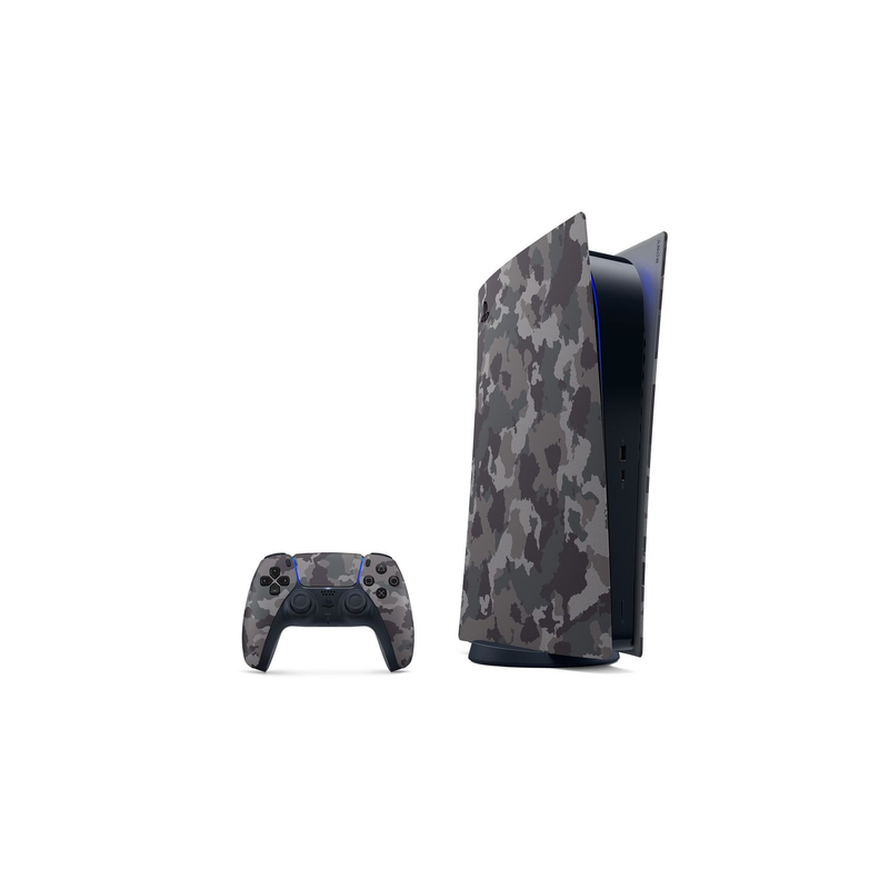 SONY PLAYSTATION®5 (PS5) Digital Cover (Gray Camouflage) DIGITÁLIS GÉPHEZ