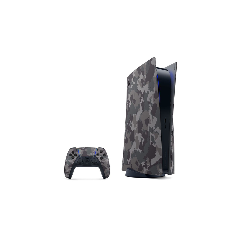 SONY PLAYSTATION®5 (PS5) Standard Cover (Gray Camouflage) LEMEZES GÉPHEZ