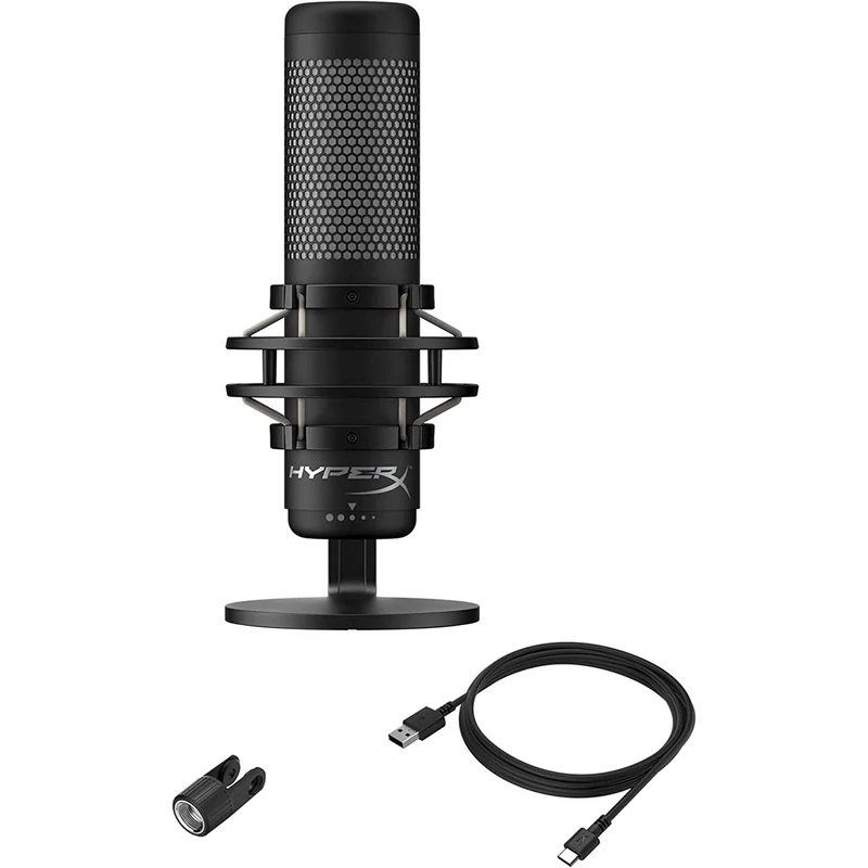 HyperX QuadCast S mikrofon - Fekete (4P5P7AA)