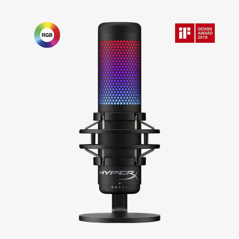 HyperX QuadCast S mikrofon - Fekete (4P5P7AA)