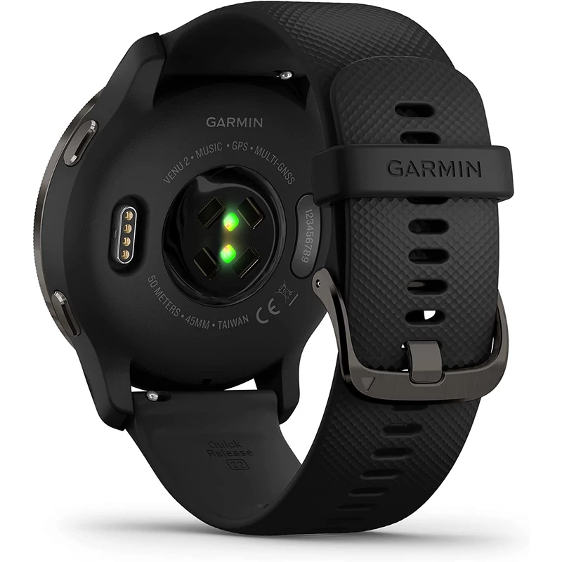 Garmin Venu 2 okosóra - Fekete / Sötét szürke (010-02430-11)