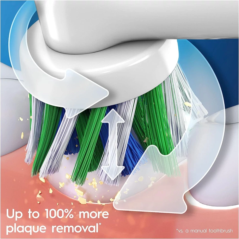 Oral-B PRO 3 3500 Cross Action Design Edition elektromos fogkefe + Utazótok - Fehér