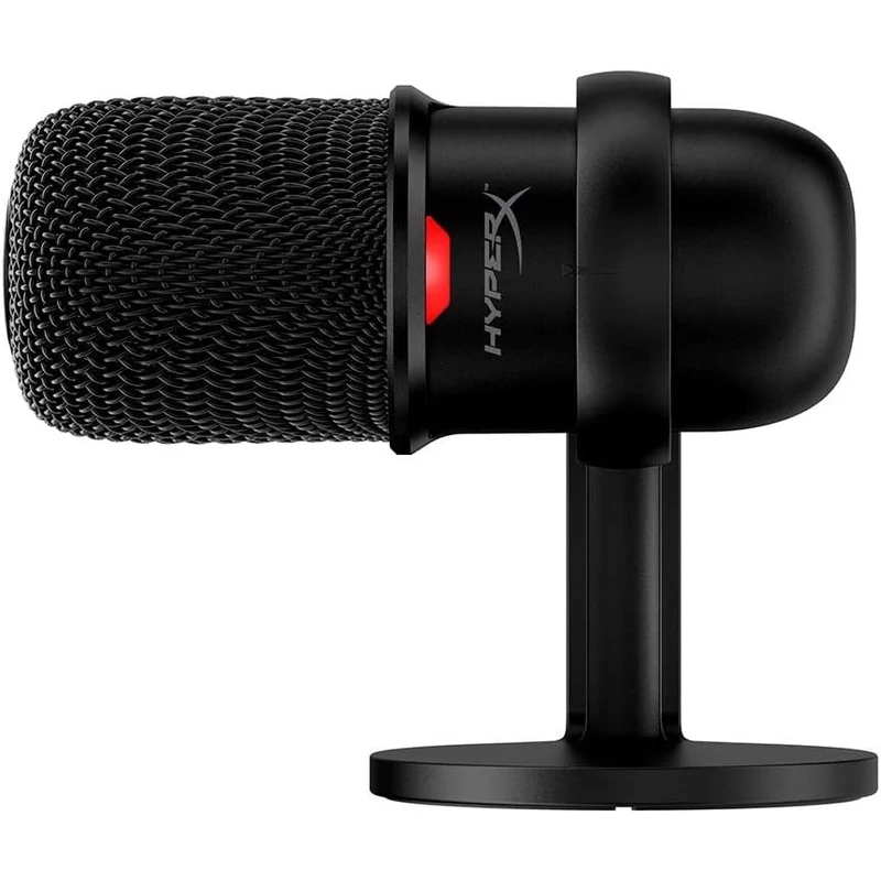 HyperX QuadCast mikrofon - Fekete/Piros (HX-MICQC-BK)