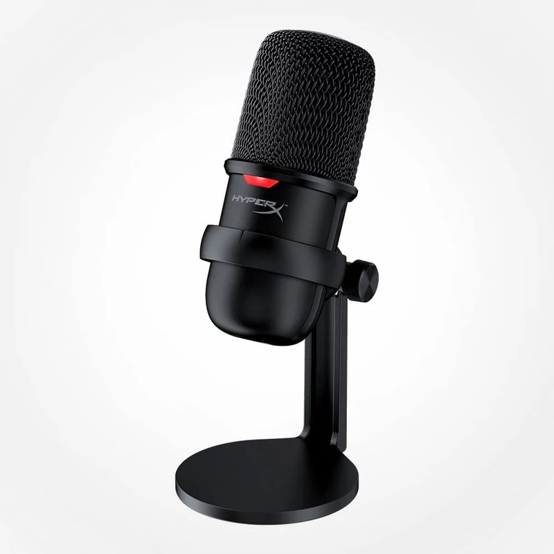 HyperX QuadCast mikrofon - Fekete/Piros (HX-MICQC-BK)