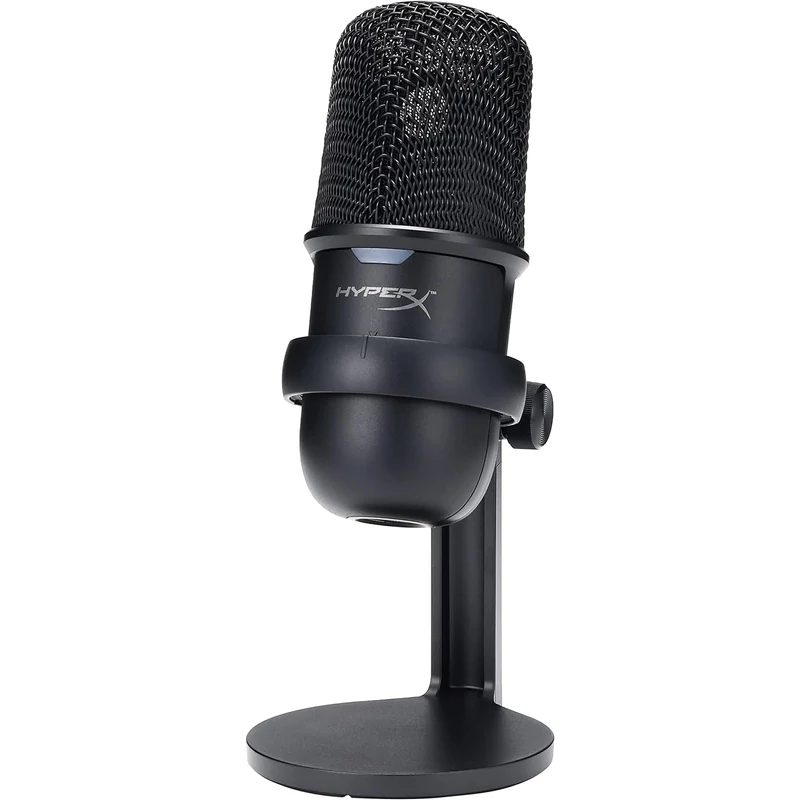 HyperX QuadCast mikrofon - Fekete/Piros (HX-MICQC-BK)