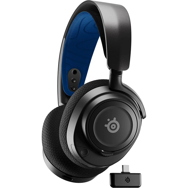 SteelSeries Arctis Nova 7P Wireless Gaming Headset for PS - Fekete/Kék (61559)