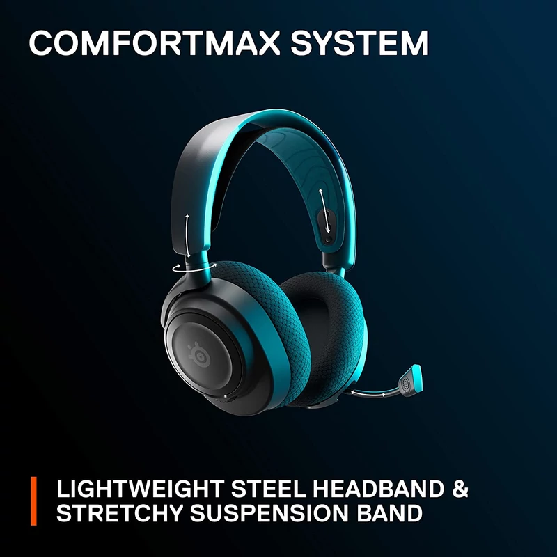 SteelSeries Arctis Nova 7P Wireless Gaming Headset for PS - Fekete/Kék (61559)