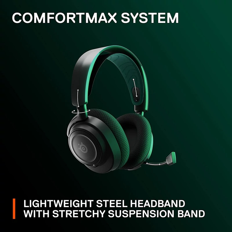 SteelSeries Arctis Nova 7X Wireless Gaming Headset for Xbox - Fekete/Zöld (61565)