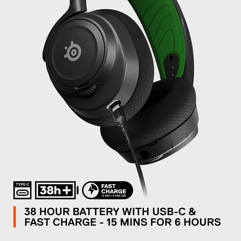 SteelSeries Arctis Nova 7X Wireless Gaming Headset for Xbox - Fekete/Zöld (61565)